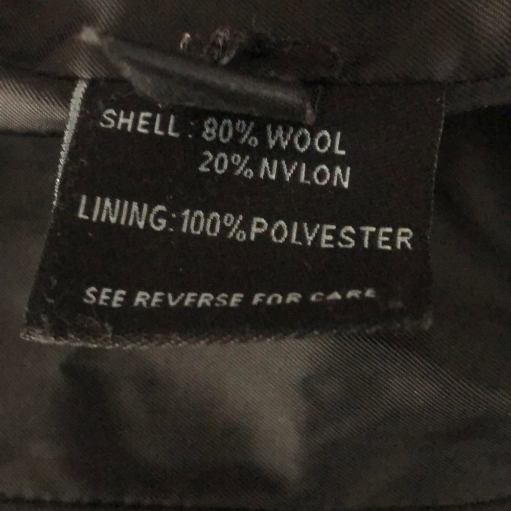 🎉 Kenneth Cole Black Wool Coat - Picture 6 of 7